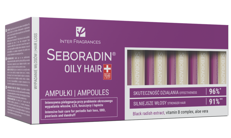 SEBORABIN OILY HAIR أمبولات سيبورادين 14 × 5.5 مل للشعر الدهني